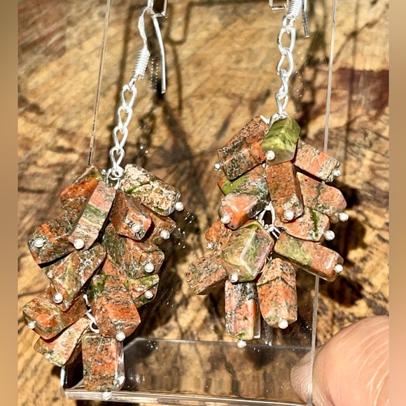 Epidotized Unakite Pendant 2 1/2” - Picture 5 of 13